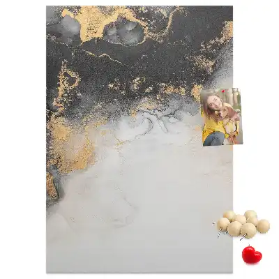 Korková tabuľa s motívom mramorovej abstrakcie