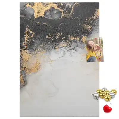 Korková tabuľa s motívom mramorovej abstrakcie