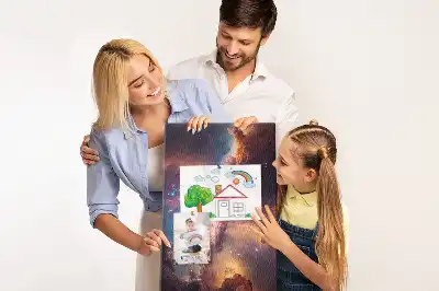 Nástenná korková nástenka s motívom vesmírnej galaxie