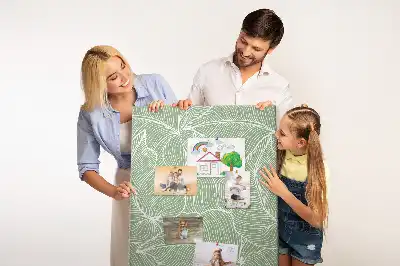 Korková tabuľa s motívom veľkých listov