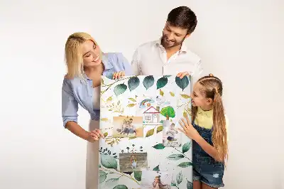 Korková tabuľa s kvetinovým vzorom