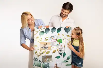 Korková tabuľa s kvetinovým vzorom