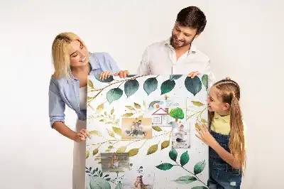Korková tabuľa s kvetinovým vzorom