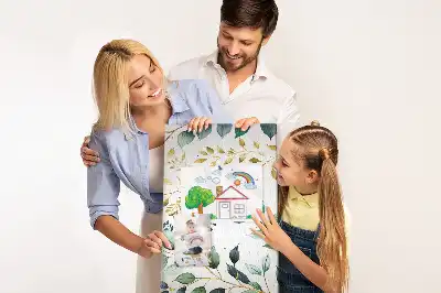 Korková tabuľa s kvetinovým vzorom