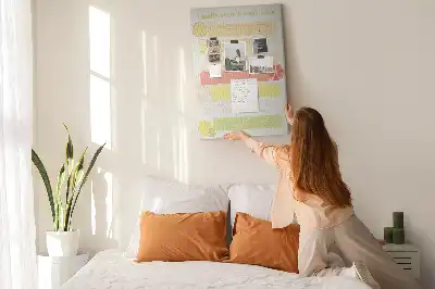 Nástenný plánovač jedálneho lístka