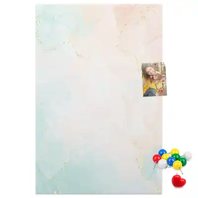 Korková nástenka Abstrakcia v pastelových farbách