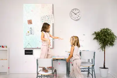 Korková nástenka Abstrakcia v pastelových farbách