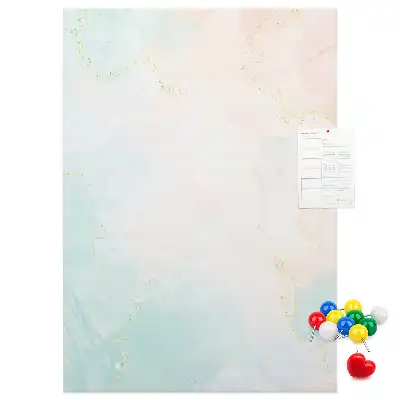 Korková nástenka Abstrakcia v pastelových farbách