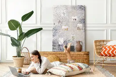 Korková tabuľa s motívom palmových listov