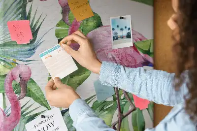 Korková tabuľa Divoká príroda plameniakov
