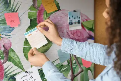 Korková tabuľa Divoká príroda plameniakov