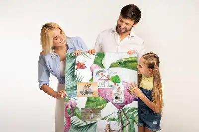 Korková tabuľa Divoká príroda plameniakov