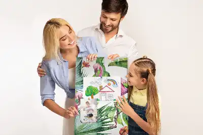 Korková tabuľa Divoká príroda plameniakov