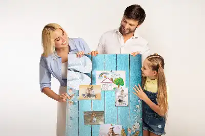 Korková tabuľa Mušle na dreve