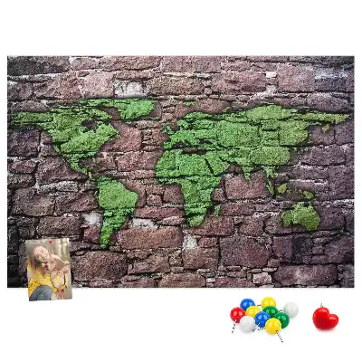 Nástenná mapa sveta do detskej izby