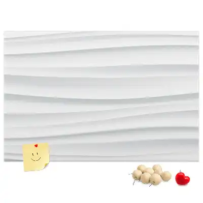 Korková nástenka s textúrou vĺn