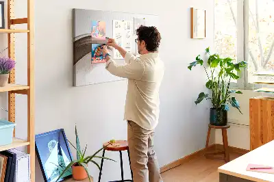 Korková nástenka Abstraktná čiara