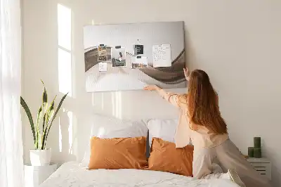 Korková nástenka Abstraktná čiara
