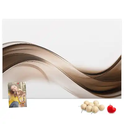Korková nástenka s motívom abstrakcie línií