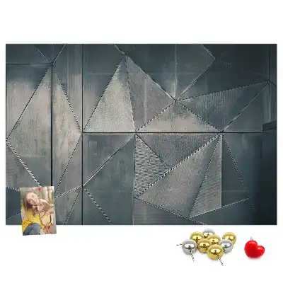 Korková nástenka Kovová abstrakcia