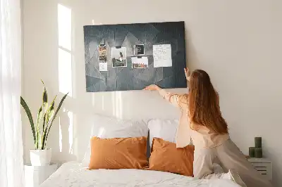 Korková nástenka Kovová abstrakcia