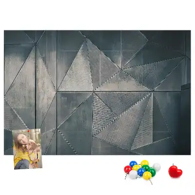 Korková nástenka Kovová abstrakcia