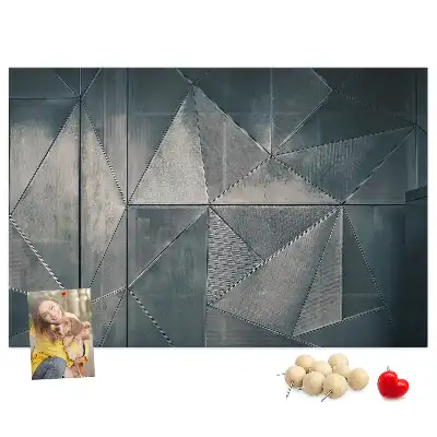 Korková nástenka Kovová abstrakcia