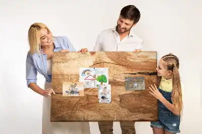 Korková nástenka s textúrou dreva