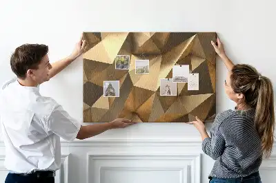 Korková nástenka Abstraktné trojuholníky