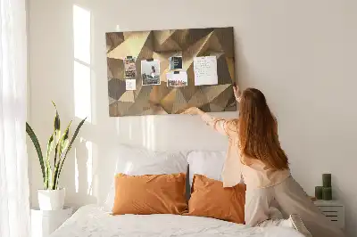 Korková nástenka Abstraktné trojuholníky
