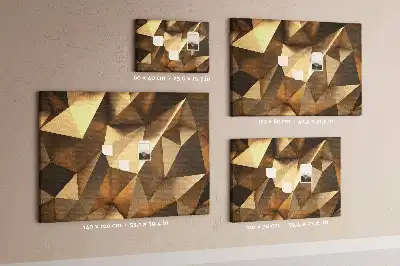 Korková nástenka Abstraktné trojuholníky