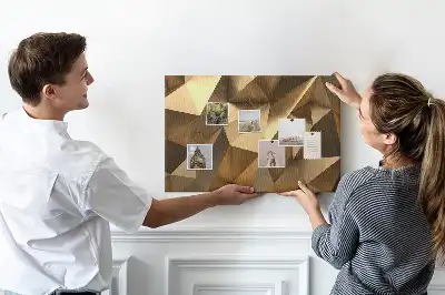 Korková nástenka Abstraktné trojuholníky