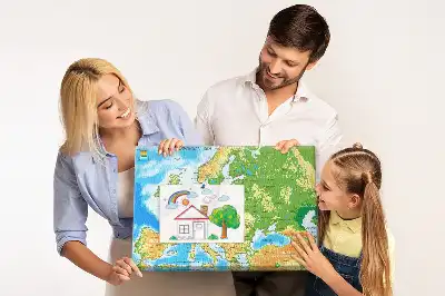 Korková nástenka Mapa sveta v geografii