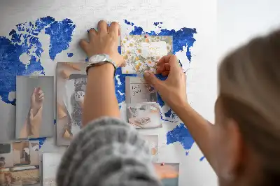 Nástenka do detskej izby Mapa sveta vesmír