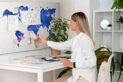 Nástenka do detskej izby Mapa sveta vesmír