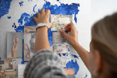 Nástenka do detskej izby Mapa sveta vesmír