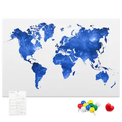 Nástenka do detskej izby Mapa sveta vesmír