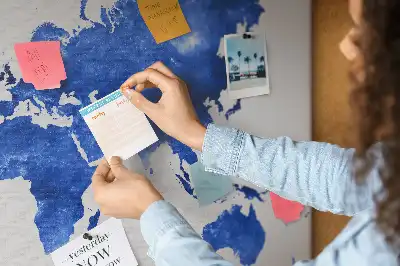 Nástenka do detskej izby Mapa sveta vesmír