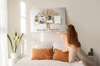 Nástenka do detskej izby s motívom rodinného stromu