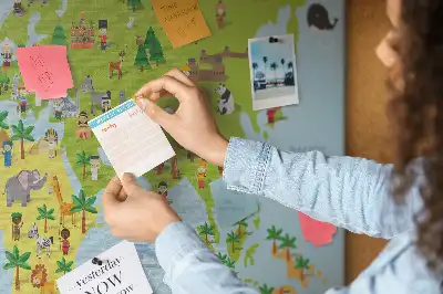 Korková nástenka Mapa sveta kultúry