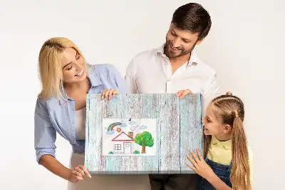 Detská nástenka Pastelové drevo