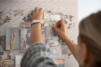 Nástenka do detskej izby Akvarelová mapa sveta