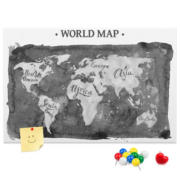 Nástenka do detskej izby Retro mapa sveta