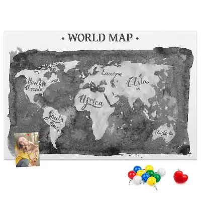 Nástenka do detskej izby Retro mapa sveta