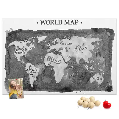 Nástenka do detskej izby Retro mapa sveta