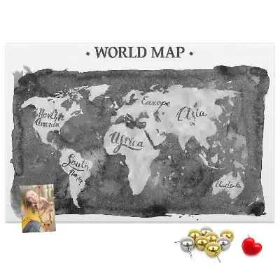 Nástenka do detskej izby Retro mapa sveta
