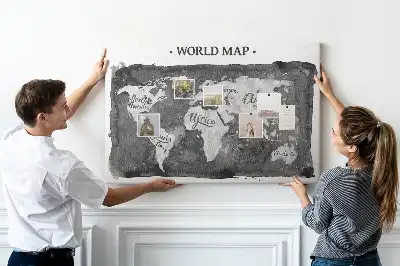 Nástenka do detskej izby Retro mapa sveta