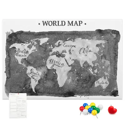 Nástenka do detskej izby Retro mapa sveta