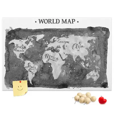 Nástenka do detskej izby Retro mapa sveta