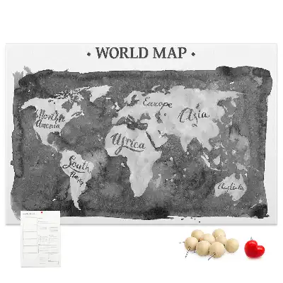 Nástenka do detskej izby Retro mapa sveta